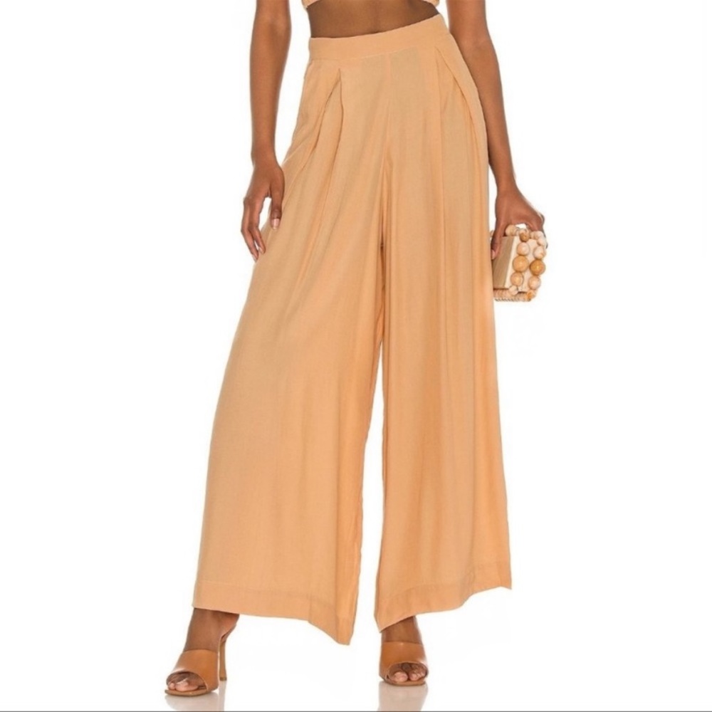 SWF Wide Leg Pants in Recharge Small (light creamy orange tan)